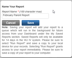 Name Your Report